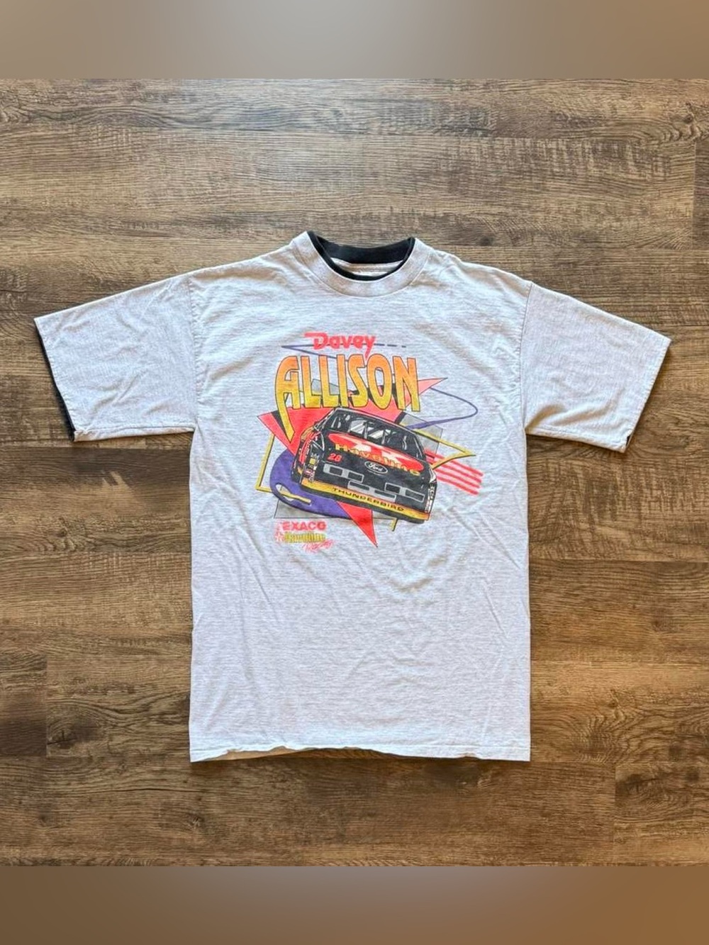 Vintage 90s Davey Allison NASCAR Racing Tee Single Stitch T-Shirt Mens Medium